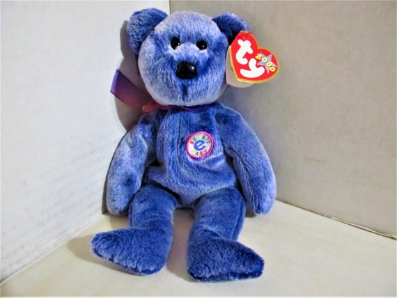 Ty Beanie Babies 2000 Periwinkle the Blue Bear