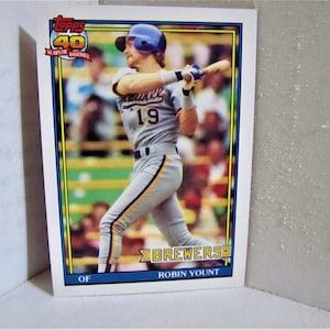 Topps 1991 "Robin Yount" Collector Trading Card