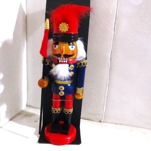 Vintage Bjorn Kohler Kunsthandwerk 1990&#39;s &quot;Parade Soldier&quot; Nutcracker