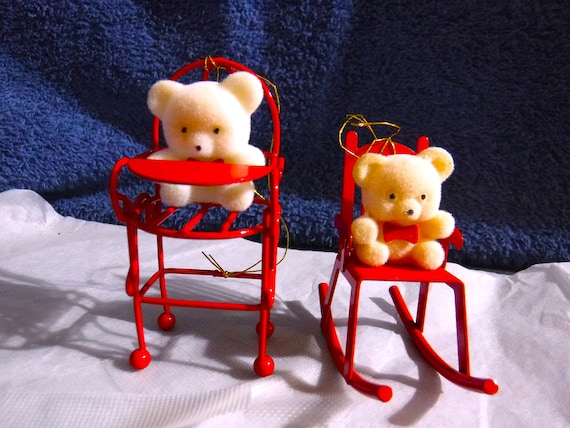 Avon 1980 s Gift Collection Teddy Bear Collection Ornaments