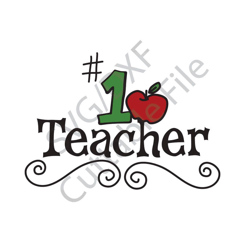 Download Teacher SVG DXG File HTV Vinyl cutting File | Etsy