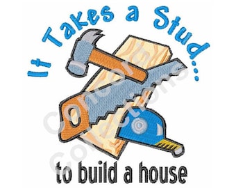 Construction Tools Embroidery Design