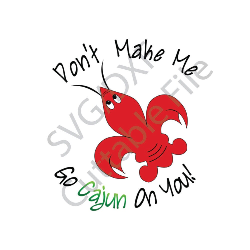 Cajun SVG DXF File HTV Vinyl Cutting File | Etsy