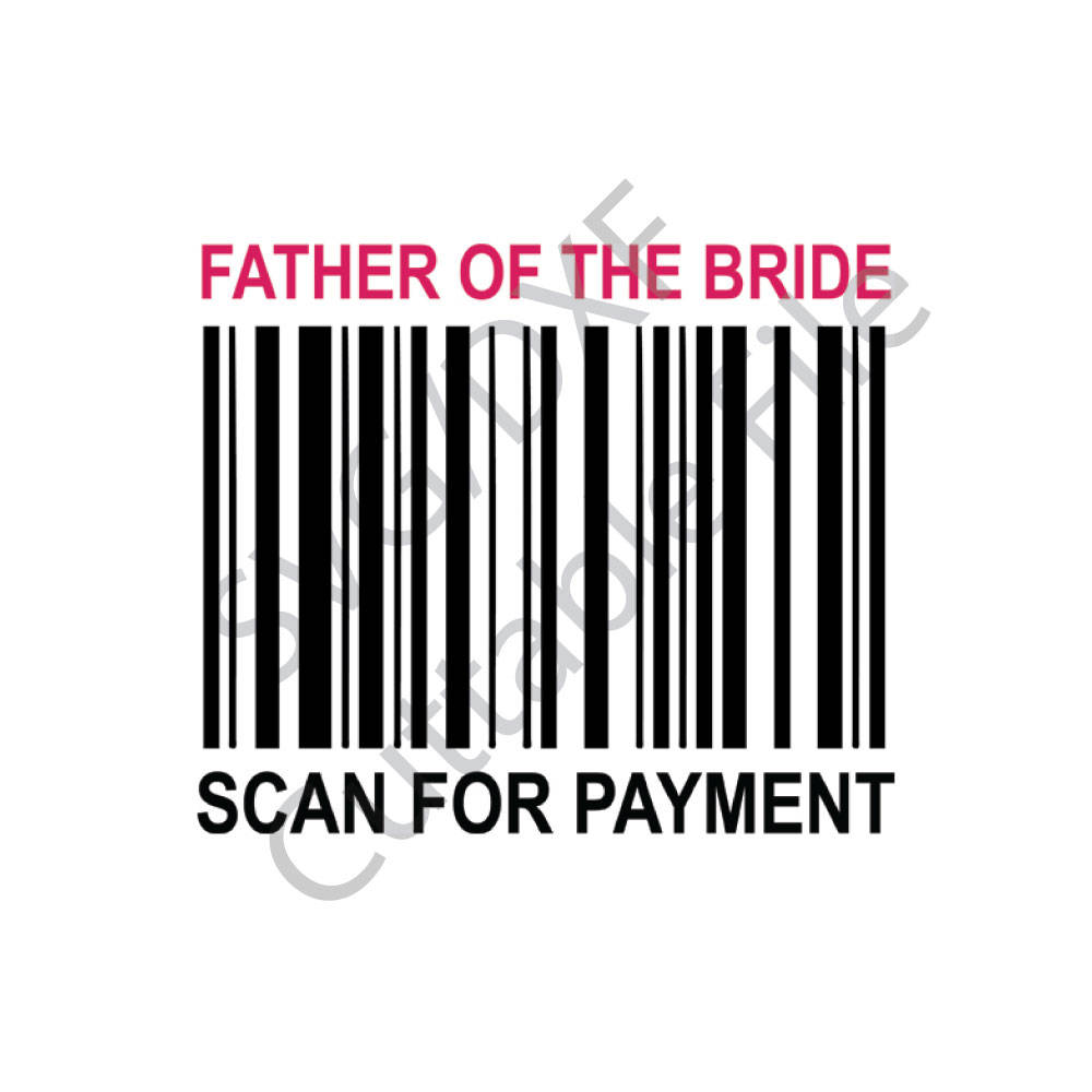 Father of the Bride SVG Wedding SVG DXF File Htv Vinyl | Etsy