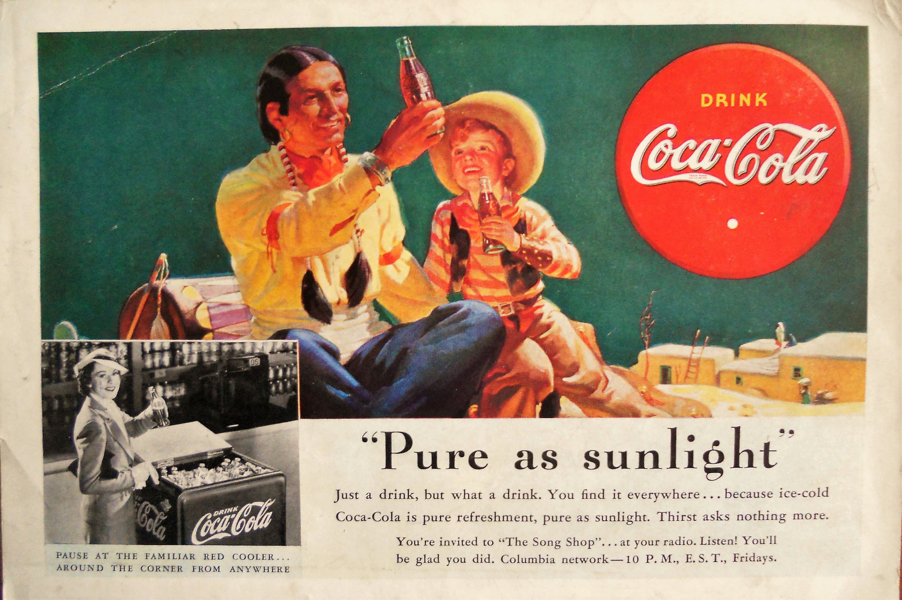 1938 Coca Cola ad. Coca Cola ad. New Mexico Coca Cola ad ...