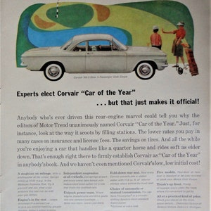 1960  Corvair car  advertisement.  Vintage 1960  Corvair 700 2 door Club Coupe ad.  Vintage 1960 Chevy Corvair ad