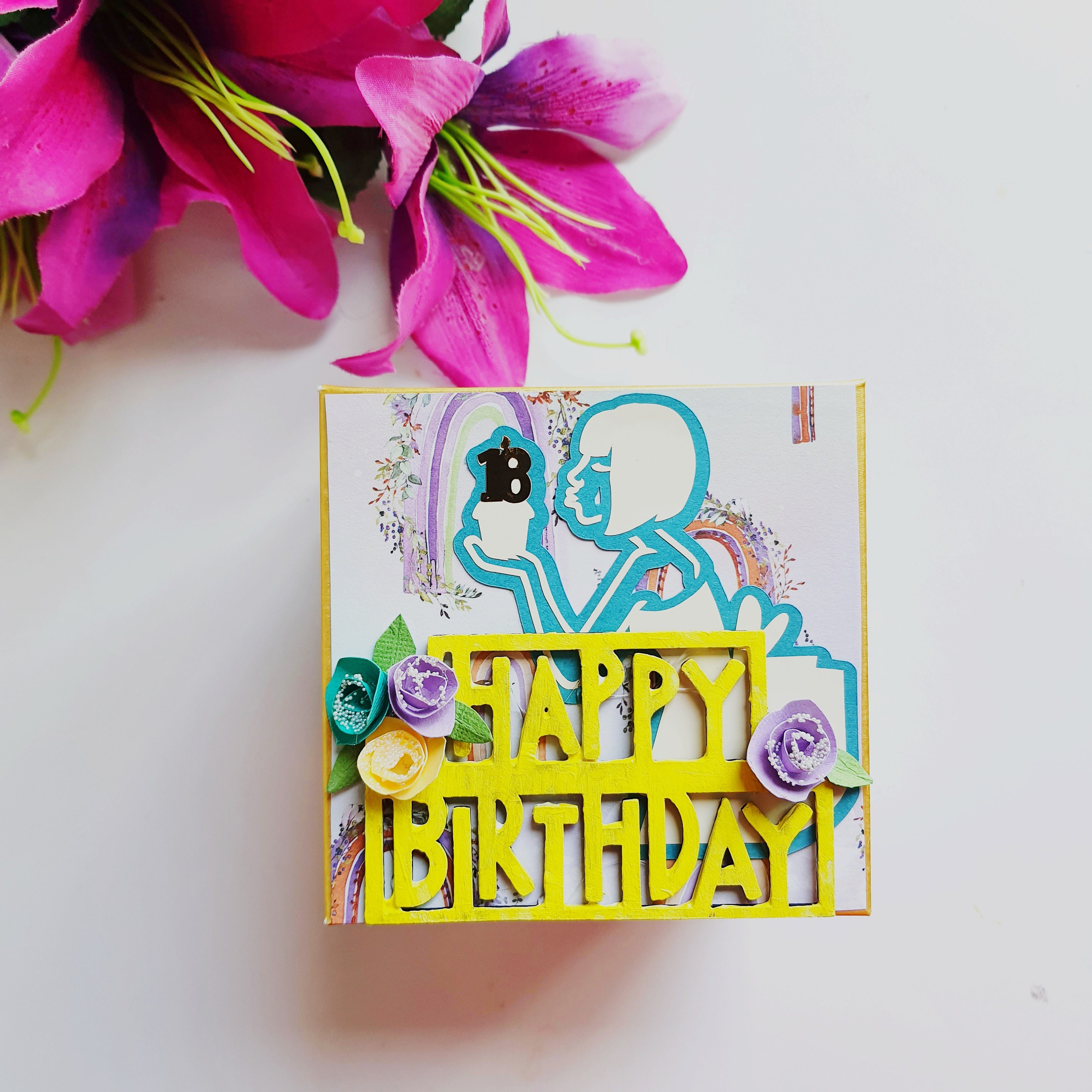 Personalised Photo Explosion Box Cake Explosion Box With Multiple personalised-photo-explosion-box-cake-explosion-box-with-multiple