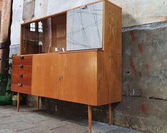 Mid Century Modern Sideboard with Bar Cabinet