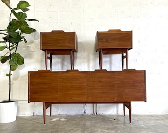 John Caldwell for Brown Saltman Mid Century Dresser Bedroom Set