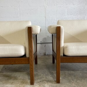 Hans Wegner GE40 Getama Danish Modern Pair of Lounge Chairs image 9