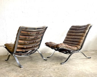 Pair Ari Chairs by Arne Norell Danish Mid Century Modern