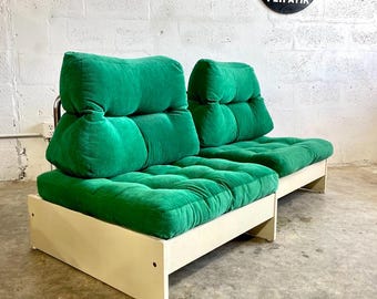 Pair Vintage Ikea Prisma Benches or Chairs Scandinavian Modern