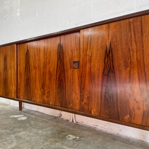 Danish Modern Rosewood Long Console or Credenza image 9