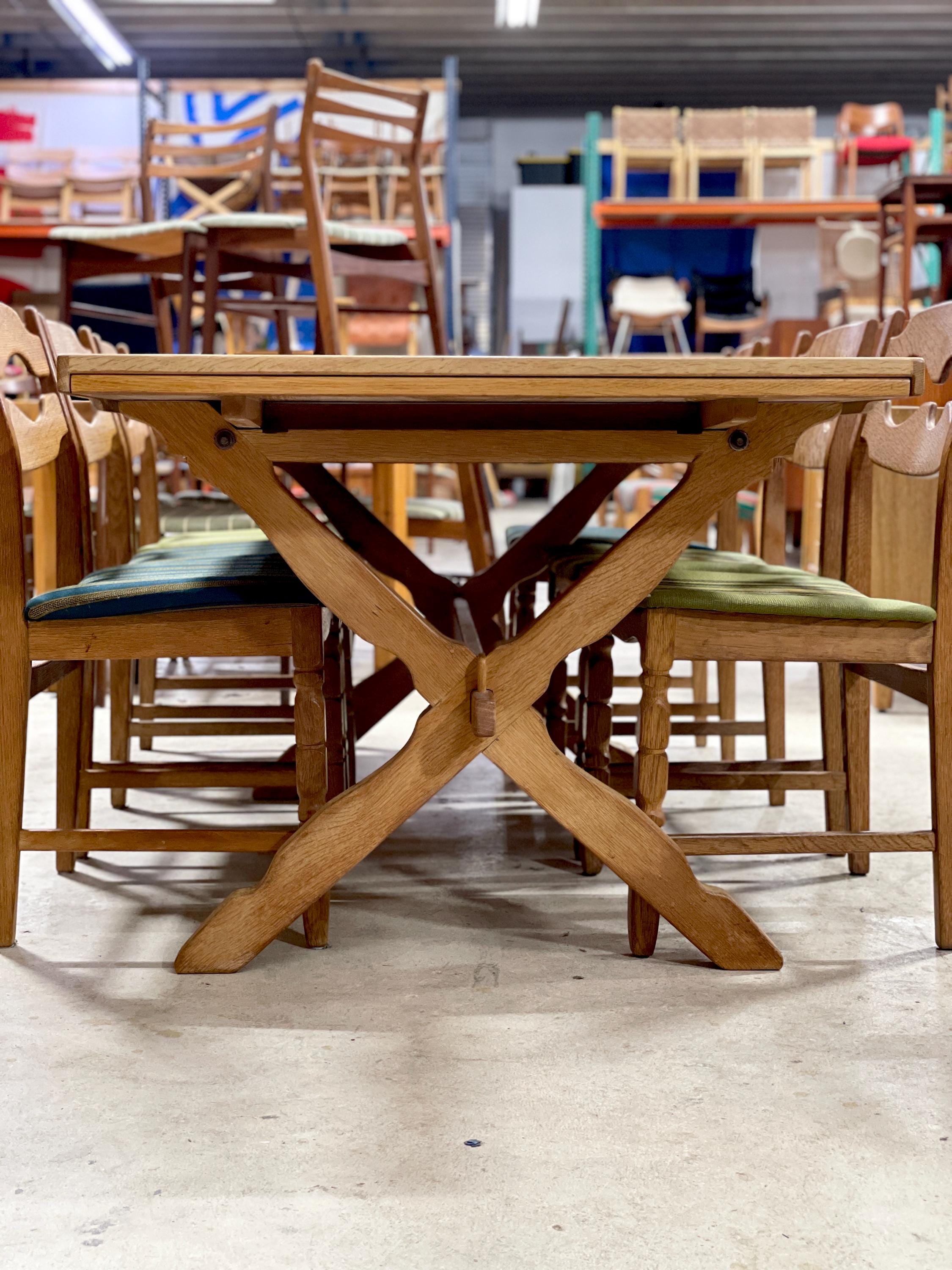 Henning Kjaernulf Danish Scandinavian Oak Dining Table Expandable - Etsy
