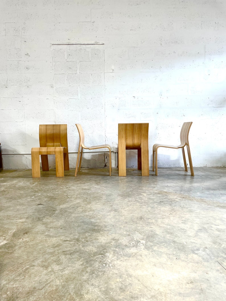 Gijs Bakker for Castelijn Strip Dining Chairs Mid Century Modern image 4