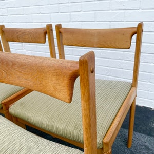 6 HW Klein for Bramin Oak Danish Modern Dining Chairs