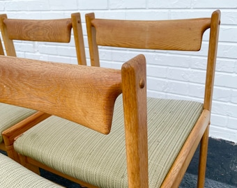 6 HW Klein for Bramin Oak Danish Modern Dining Chairs