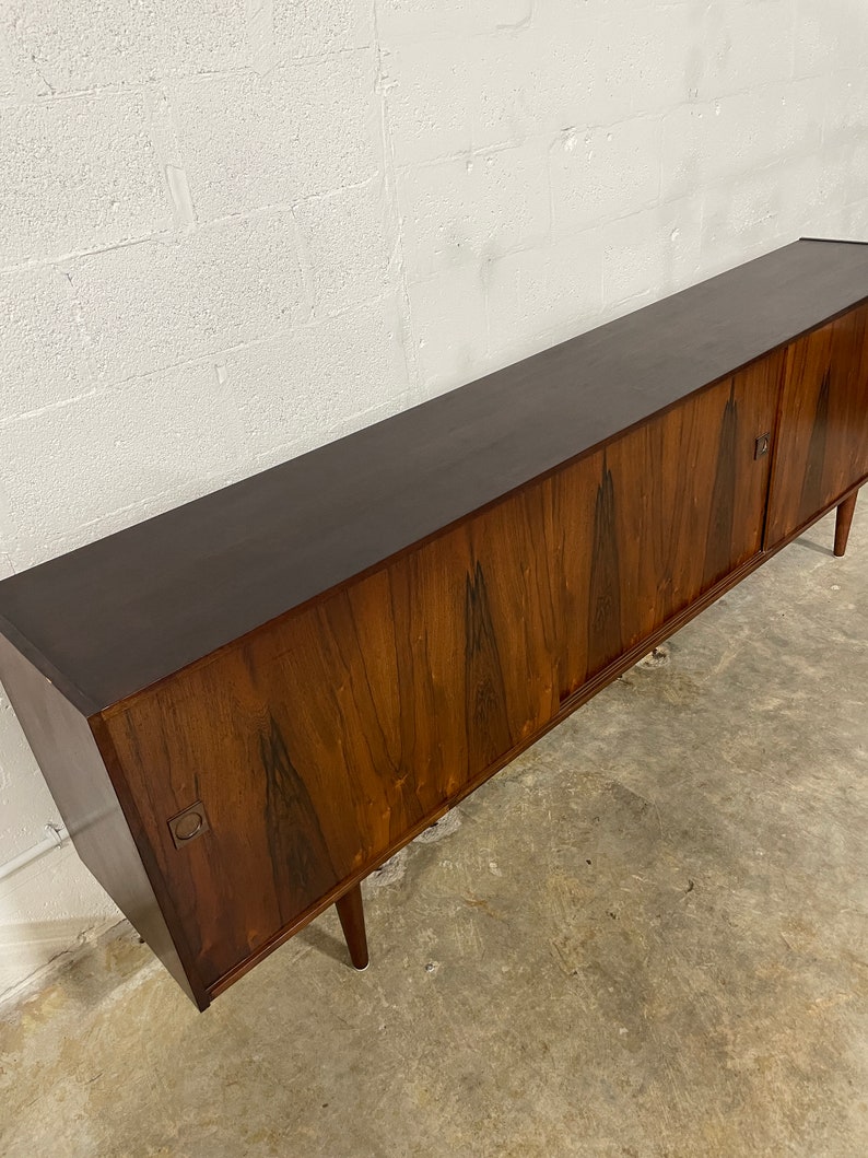 Danish Modern Rosewood Long Console or Credenza image 7