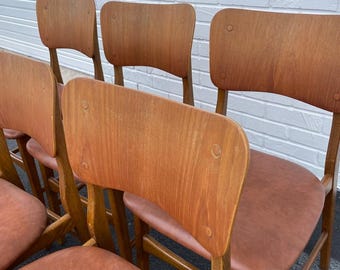 Ib Kofod Larsen Model 62 Danish Modern Dining Chairs
