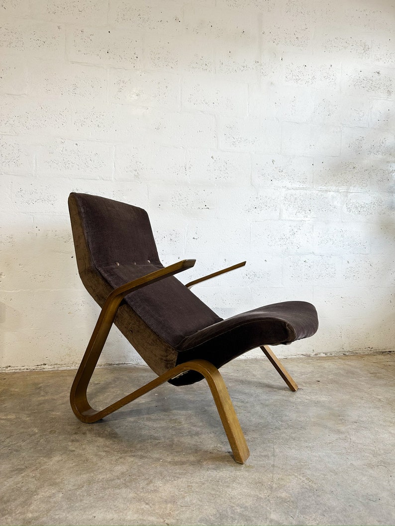 Pair Eero Saarinen for Knoll Model 61 Grasshopper Mid Century Lounge Chair image 3