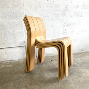 Gijs Bakker for Castelijn Strip Dining Chairs Mid Century Modern image 2