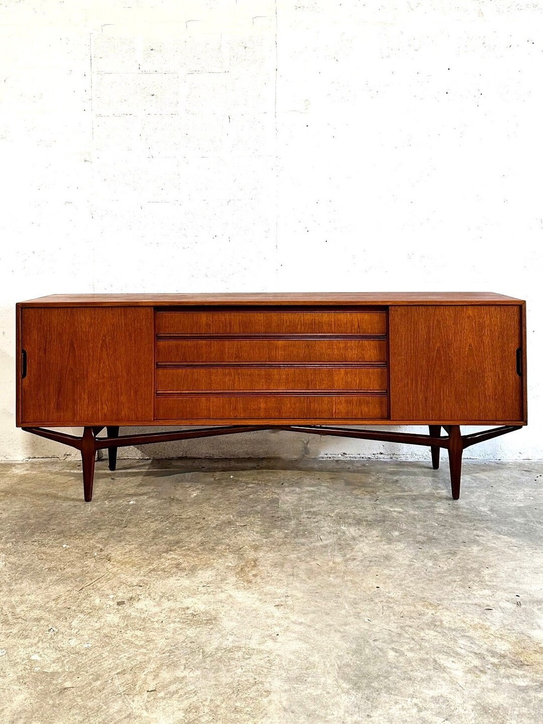 Danish Modern Credenza or Console Sculptural Etsy