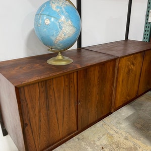 Danish Modern Rosewood Wall Unit with Record Cabinet Cado image 2