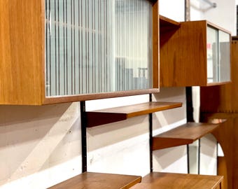 Danish Modern Wall Unit of Shelving System by Kai Kristiansen for FM Mobler