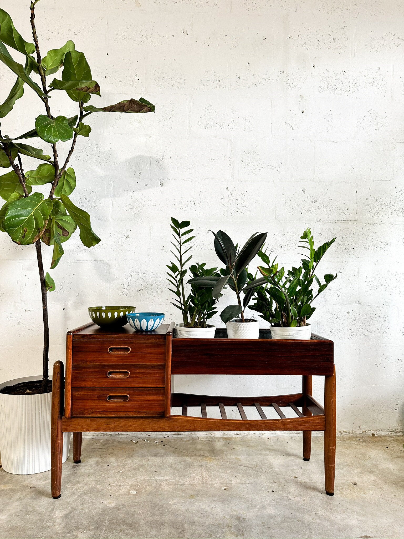 Rosewood Danish Modern Planter by Arne Wahl Iversen - Etsy