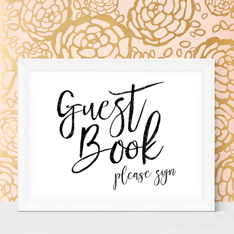 Guest Book Sign Wedding Guestbook Baby Shower Guest Book Etsy
