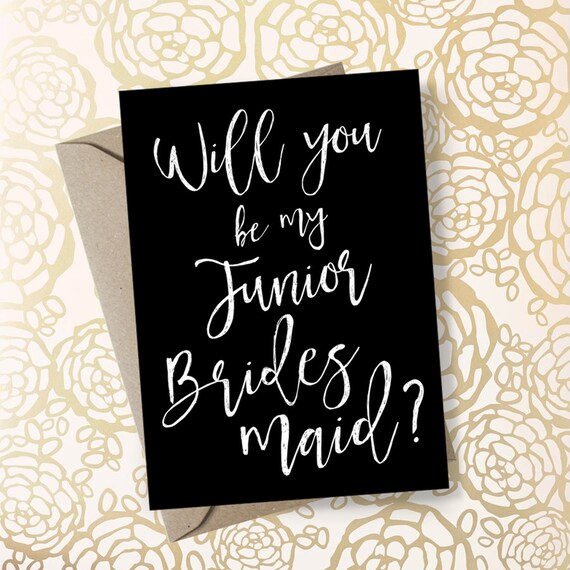 Junior Bridesmaid Proposal Printable Will You Be My Junior | Etsy
