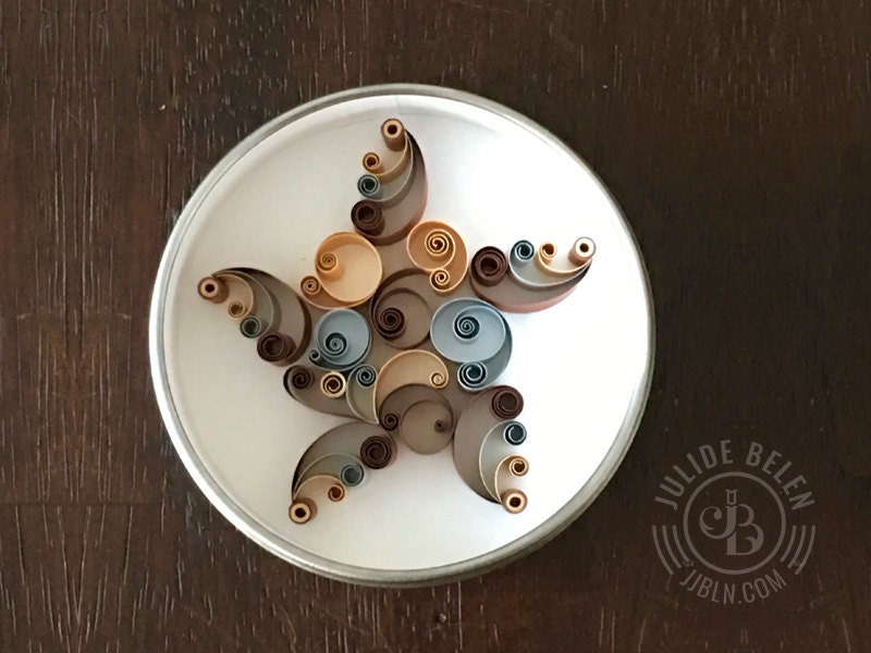 Paper Turtle 3D Fun Quilled Magnet, Unique Home Quilling, Notice