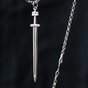 Viking Sword Necklace - Norse-Inspired Handmade Warrior Jewelry