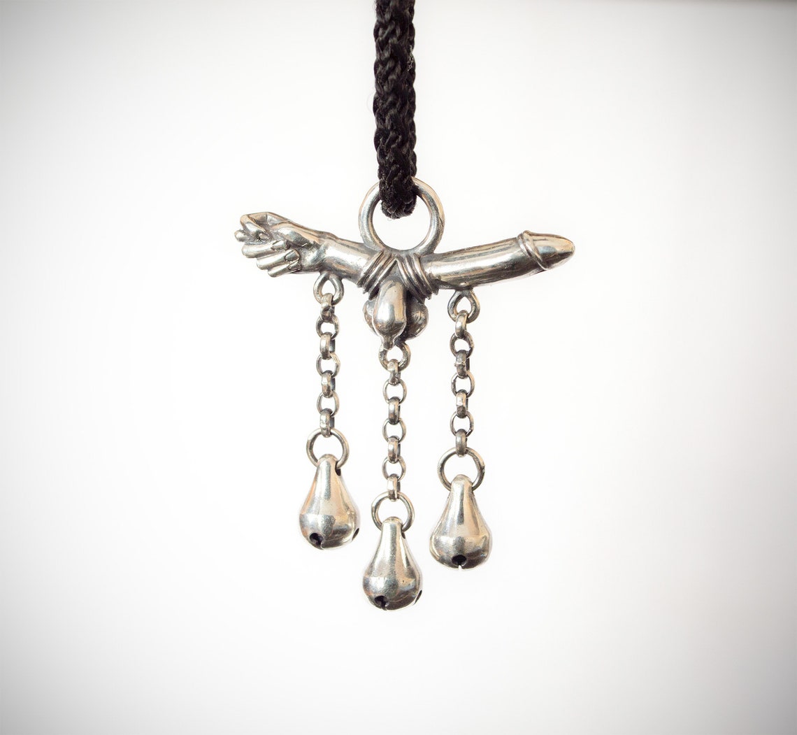 Fig and Phallus Silver Charm Pendant Handmade Sterling Silver Etsy