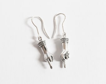 Middle Finger Earrings - Extra Hands for Maximum Attitude | Funny Statement Jewelry | Bold & Edgy Gift