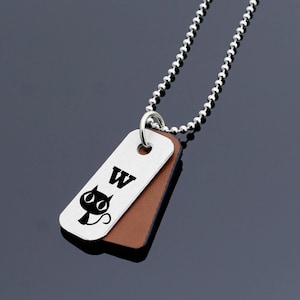 Personalized cat necklace, cat gift, cat lover gift, black cat, initial cat necklace, custom cat necklace, pet necklace, cat pendant,
