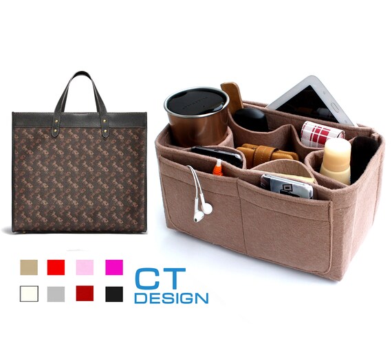 thumbnail image 2 of Detachable Purse Organizer Insert With Zipper – Gray Tote Bag Organizer – Women's 2 of 5