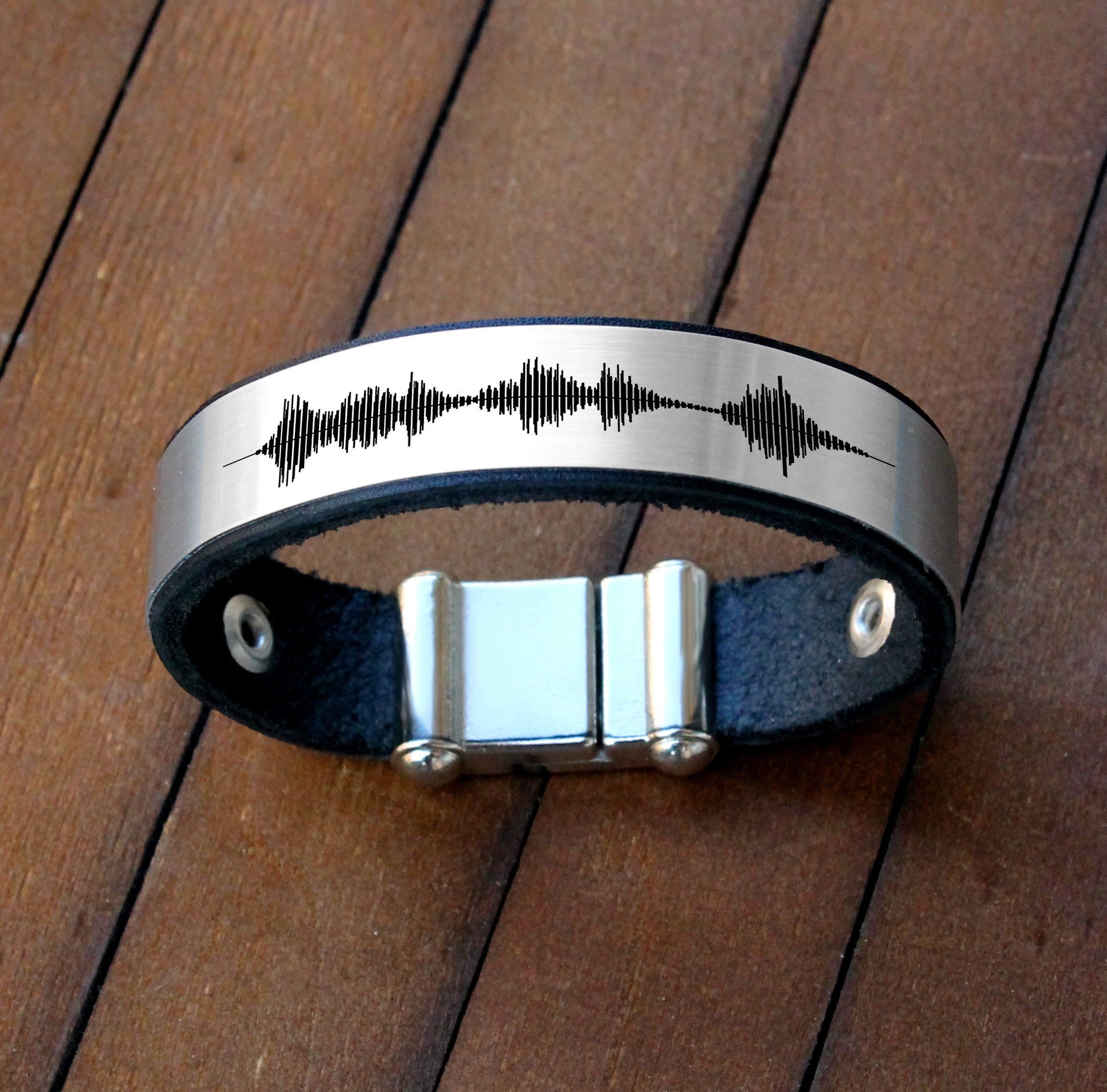 Ultrasound Engraved Bracelet for Men -New Father Gift. Gift For Doctor -  Nadin Art Design - Personalized Jewelry