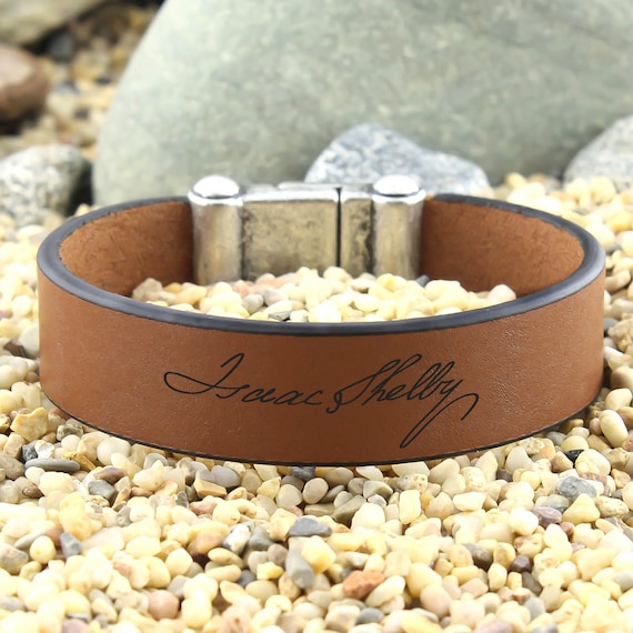 Handwriting Bracelet, Personalized Signature Bracelet, Engraved