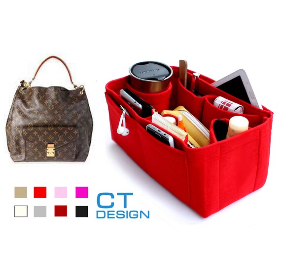 Felt Insert Organizer for L V Carryall MM / Tapered Design / 