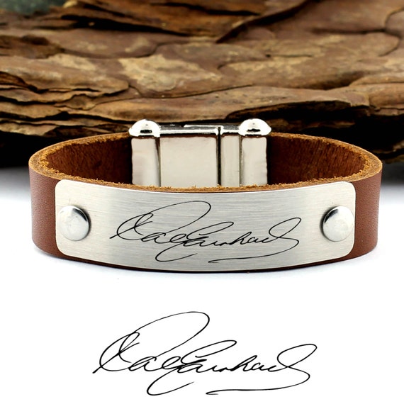 Personalized Handwriting Bracelet, Actual Handwriting, Signature