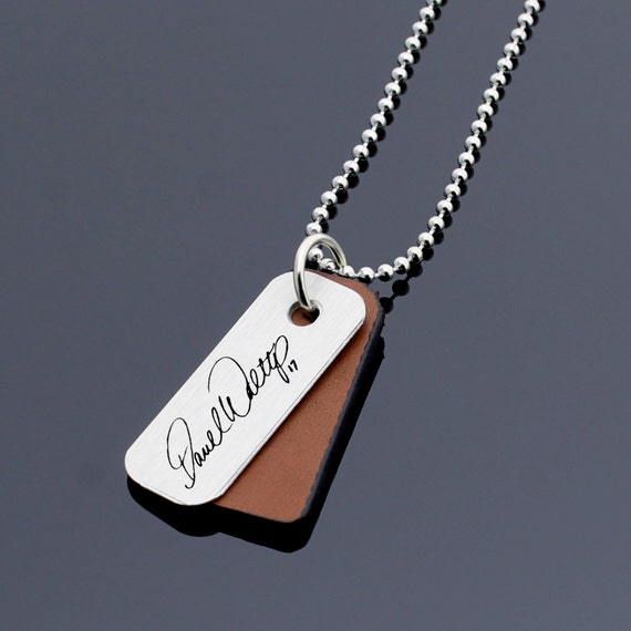 Personalized Handwriting Necklace, Actual Handwriting, Custom
