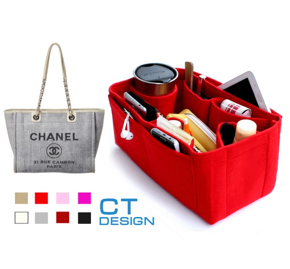 Tote Bag Organizer For Chanel Deauville Leather Small Bag with Single