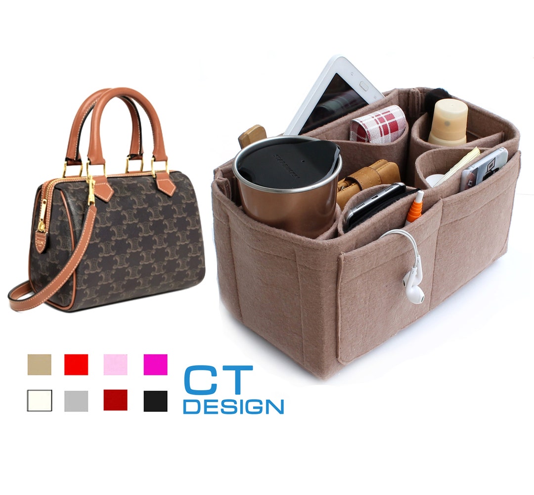 Small Boston Bag Organizer, Bag Storage, Purse Insert, Handbag