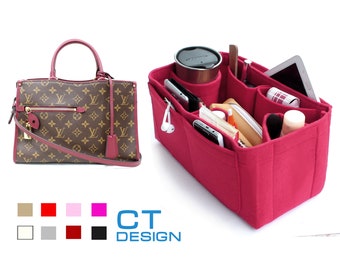 Papincourt PM MM organizer, bag purse insert, bag storage, bag liner, tote bag organizer, lv bag organizer, bag purse organizer