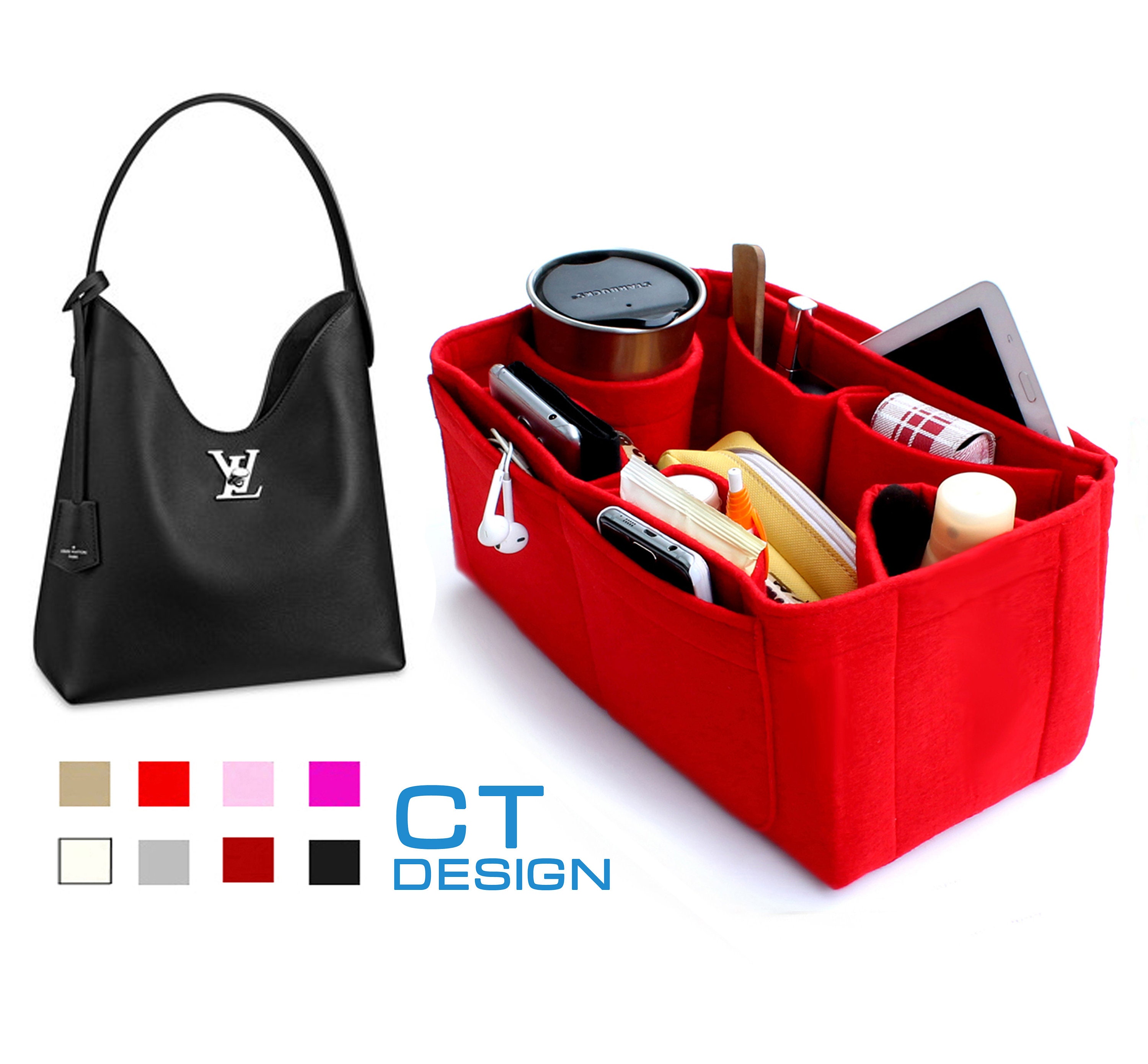  Zoomoni Premium Bag Organizer for LV Louis Vuitton Onthego PM  (Handmade/20 Color Options) [Purse Organiser, Liner, Insert, Shaper] :  Handmade Products