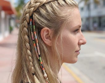 Reusable Clip-in Hair Wrap, Hair Wrap Dreadlock, Braid-in Hair Wrap, dreadwrap, Hair Wrap Extension, Hair accessory, Custom Hair wrap