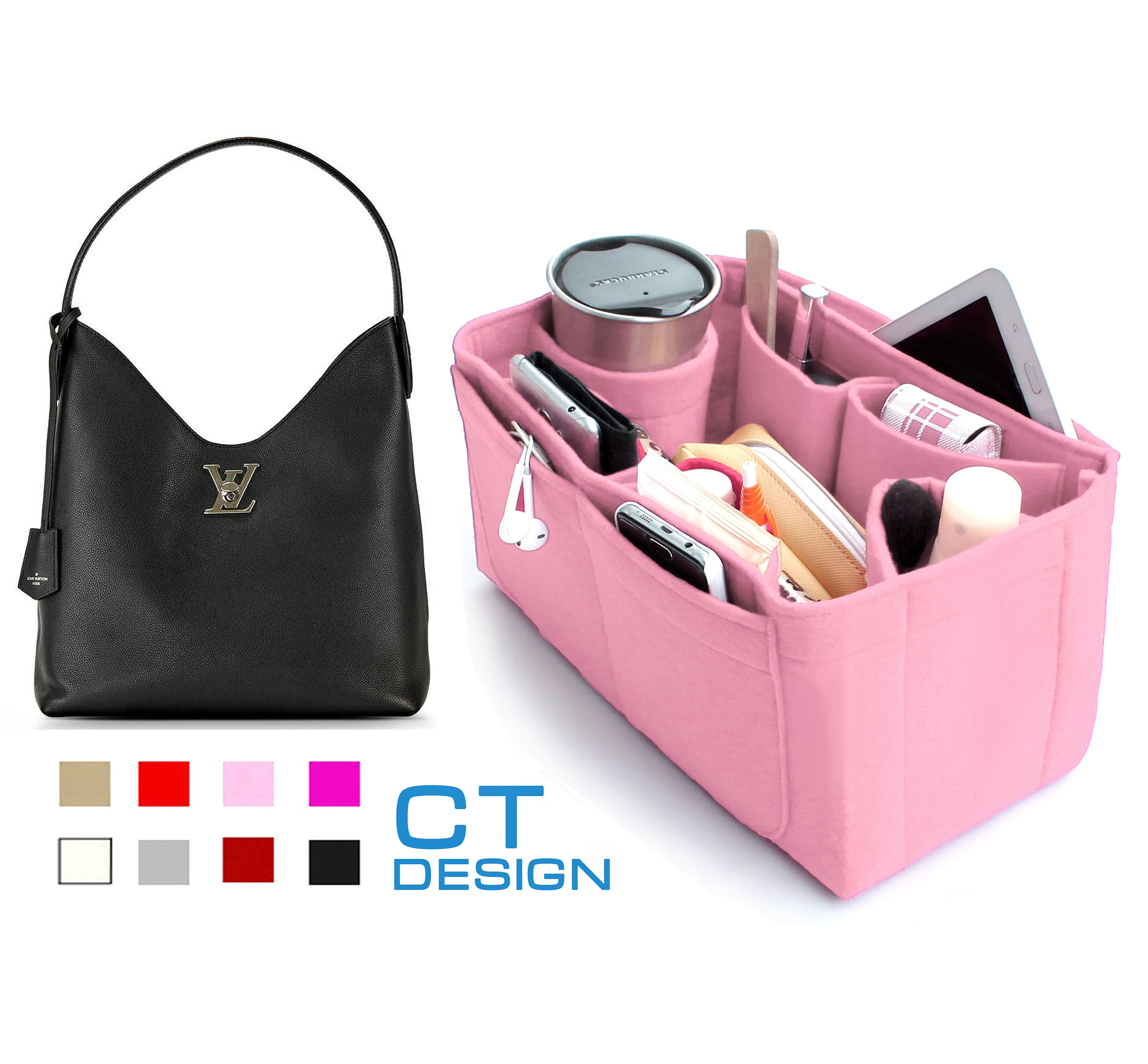 Louis Vuitton Graceful Organizer Insert, Bag Organizer with Single Bottle  Holder and Exterior Pockets