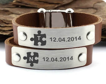 Personalisierte Armband, Puzzle-Armband, Puzzle-Stück-Armband, paar Armband, passende Armband, Puzzle-Schmuck, romantische Armband, Geschenk