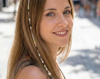 Reusable Clip-in Hair Wrap, Hair Wrap Dreadlock, Braid-in Hair Wrap, dreadwrap, Hair Wrap Extension, Hair accessory, braid hair wrap, green
